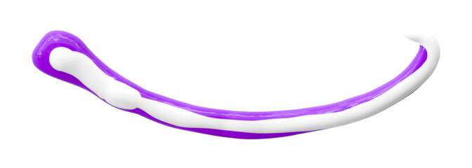 purple watercolor drop zigzag isolated on transparent background