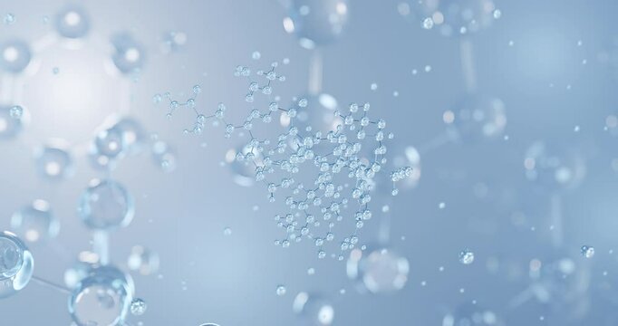 Bleomycin, rotating 3D model of antineoplastic agents, seamless looped video