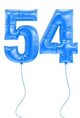 Balloon Blue Number 54