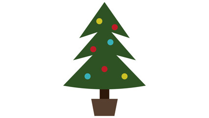 シンプルなクリスマスツリー