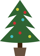 シンプルなクリスマスツリー