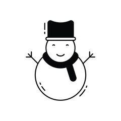 Snowman vector icon
