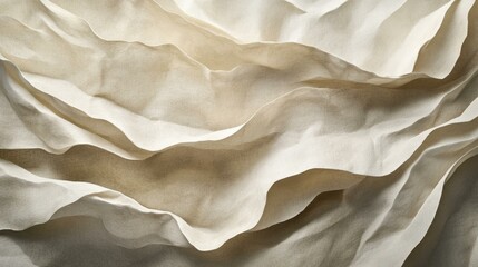 Lightly wrinkled paper texture in beige so