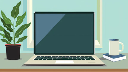 desktop computer with blank screen