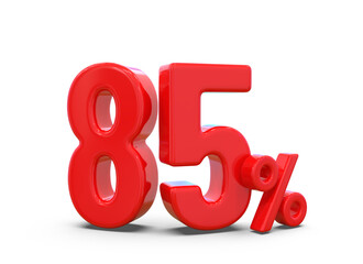 85 Percent offer Red Number