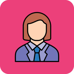 Female Accountant Icon