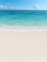 Fototapeta premium serene tropical beach with turquoise waters