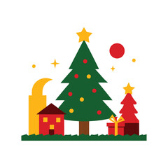 Yuletide Christmas eve vector design