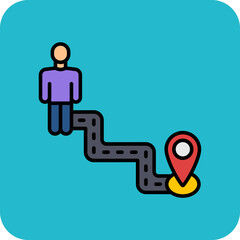 Location Distance Icon