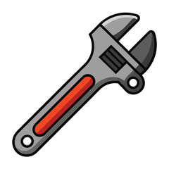 wrench isolated on white background