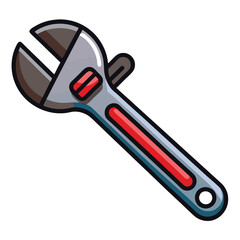 wrench isolated on white background