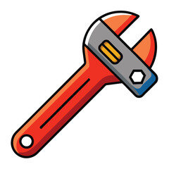 wrench isolated on white background