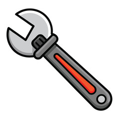 wrench isolated on white background
