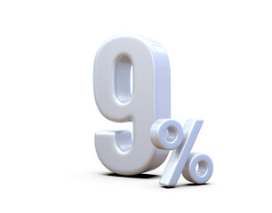 9 Percent offer Discount Silver Number