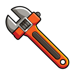 wrench isolated on white background