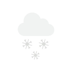 Snowfall vector icon