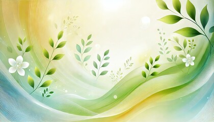 abstract background with leaves