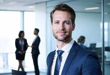 Fototapeta premium portrait of a smiling businessman