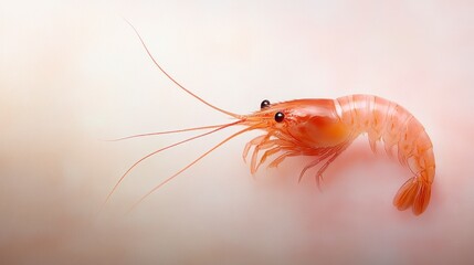 Delicious Pink Shrimp Seafood Crustacean Gourmet Food Ocean Delicacy Marine Life Underwater Aquatic