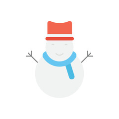 Snowman vector icon
