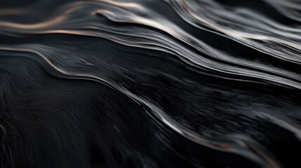 Fine grain texture of polished ebony wood