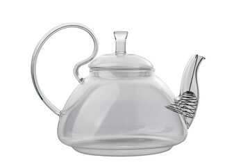 glass teapot with strainer, insulated 