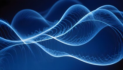 Clear Plain Shiny Warm Soft Vintage Bokeh Cloudy Wave Like Geometric Blue Background or Texture