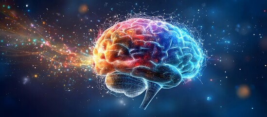 Obraz premium abstract background of digital circuit and artificial intelligence connections