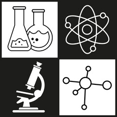 Highlights for items that symbolize laboratory