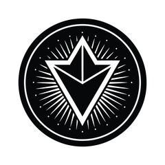 Obraz premium Virtuosity silhouette vector icon 