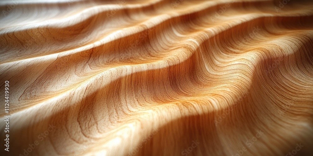 Aufkleber Light Maple Wood Texture Close-up with Intricate Grain Patterns for Minimalistic Design
