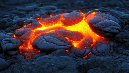 Hot lava magma volcanic eruption background wallpaper