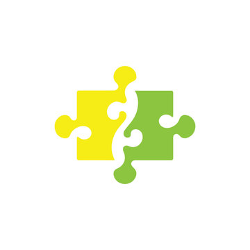 recommend clip art: Interlocking Puzzle Pieces icon illustration flat