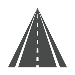 Road icon. vector black road icon. straight asphalt highway. road symbol for your web site design, logo, app, UI. road forward