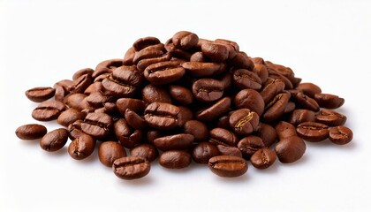 コーヒー豆,白色の背景