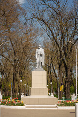 Obraz premium Monument of Taras Shevchenko, famous Ukrainian writer, poet. Historical sightseeing