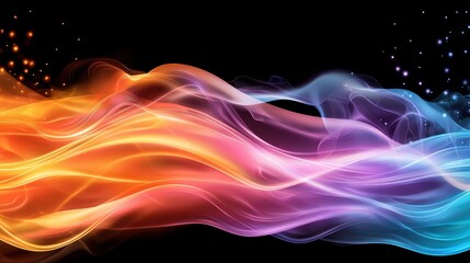 Fototapeta premium Colorful Abstract Wave Design with Smooth Fluid Motion Effect