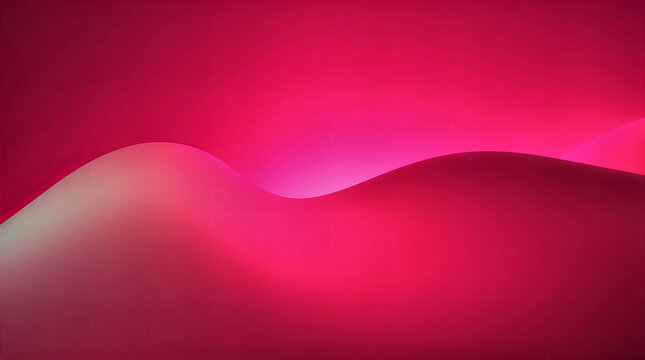 Soft pink satin waves with delicate red hearts, an elegant vector illustration for romantic designs