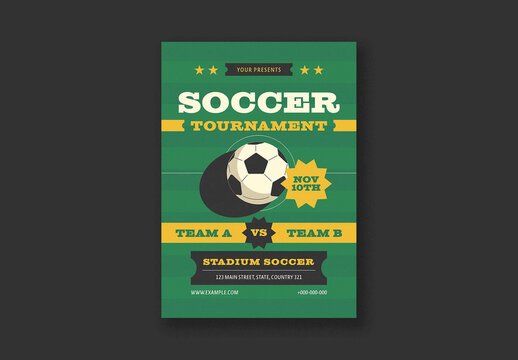 Modern Soccer Tournament Flyer