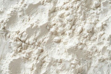 Photo of White fine flour powder macro texture. Food photo for backdrops or recipes
