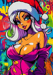 the girl with a flower