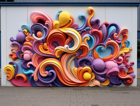 Exceptional Street art graffiti on the wall