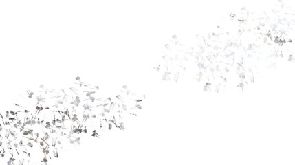 PNg silver  glitter touches flakes of foil. Social media, package labels, beauty products, jewelry package, wedding invitations.