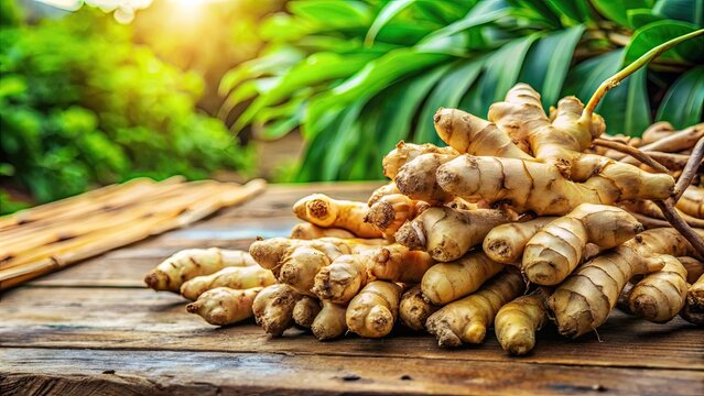 Fresh ginger roots harvested from organic field, ginger, roots, organic, field, farm, harvest, agriculture, ingredient, spice