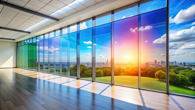 Tinted film installation for UV and energy efficiency , tinted film, installation, ultraviolet, energy efficiency, window, glass