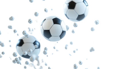 Falling Sports Balls - Soccer, Baseball, Tennis, and More