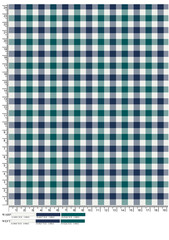 Plaid fabric pattern, blue, brown, cream, seamless for textiles, and for designing clothes, skirts or decorative fabrics. Vector illustration.