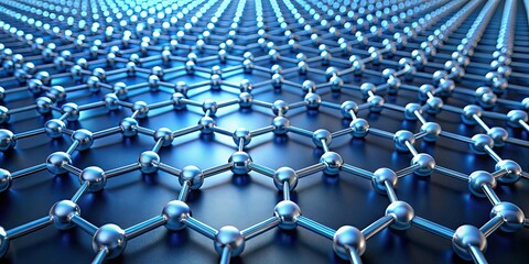 Fototapeta premium Material showcasing the innovative use of graphene layer , graphene, technology, innovation