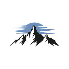 mountain logo icon vector illustration 