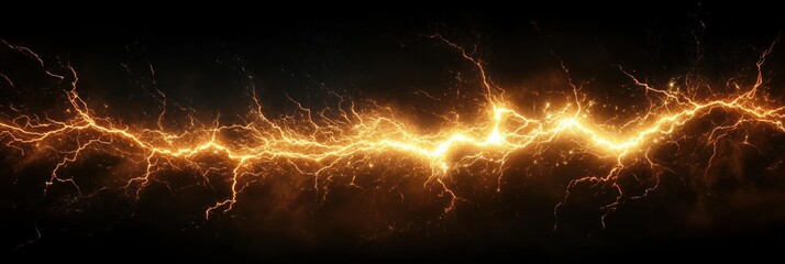 Dramatic Abstract Lightning Strike Symmetry Cloud Background
